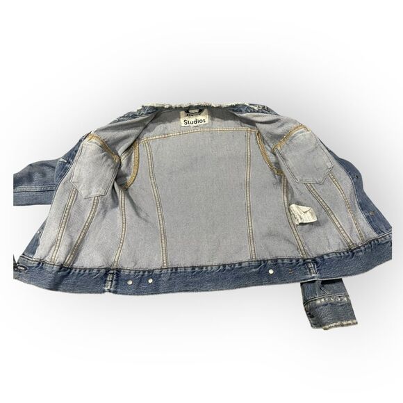 ACNE Studios Denim Top Jacket in Indigo Fray Size 32 / 00 US - Picture 8 of 13